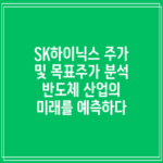 SK하이닉스 주가 및 목표주가 분석: 반도체 산업의 미래를 예측하다
